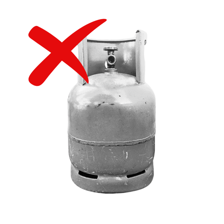 No Gas bottles