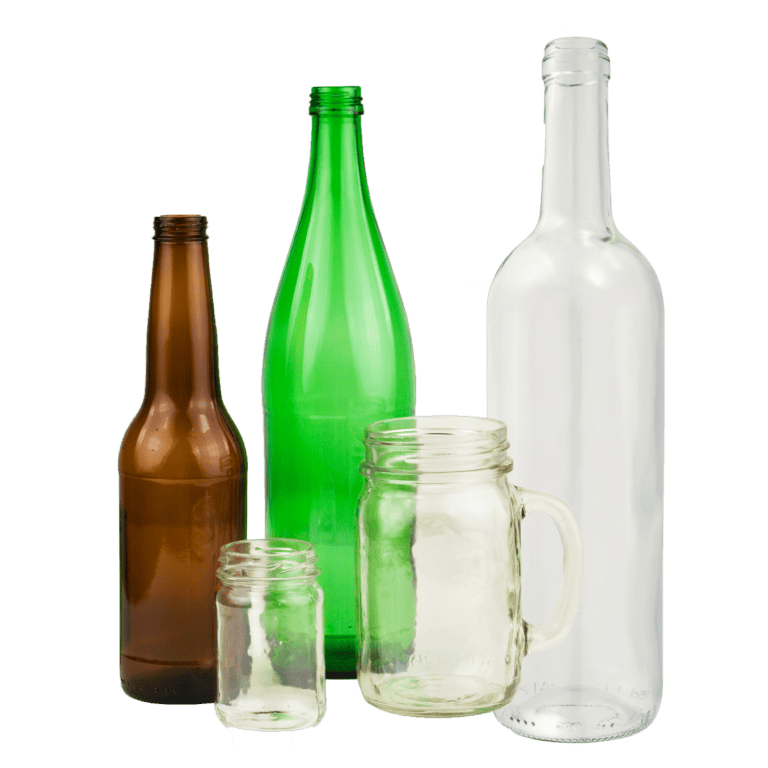 Glass bottles and jars